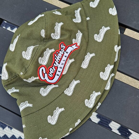 NOWT Everything's Regular Olive Green Bucket Hat - Picture 4 of 6